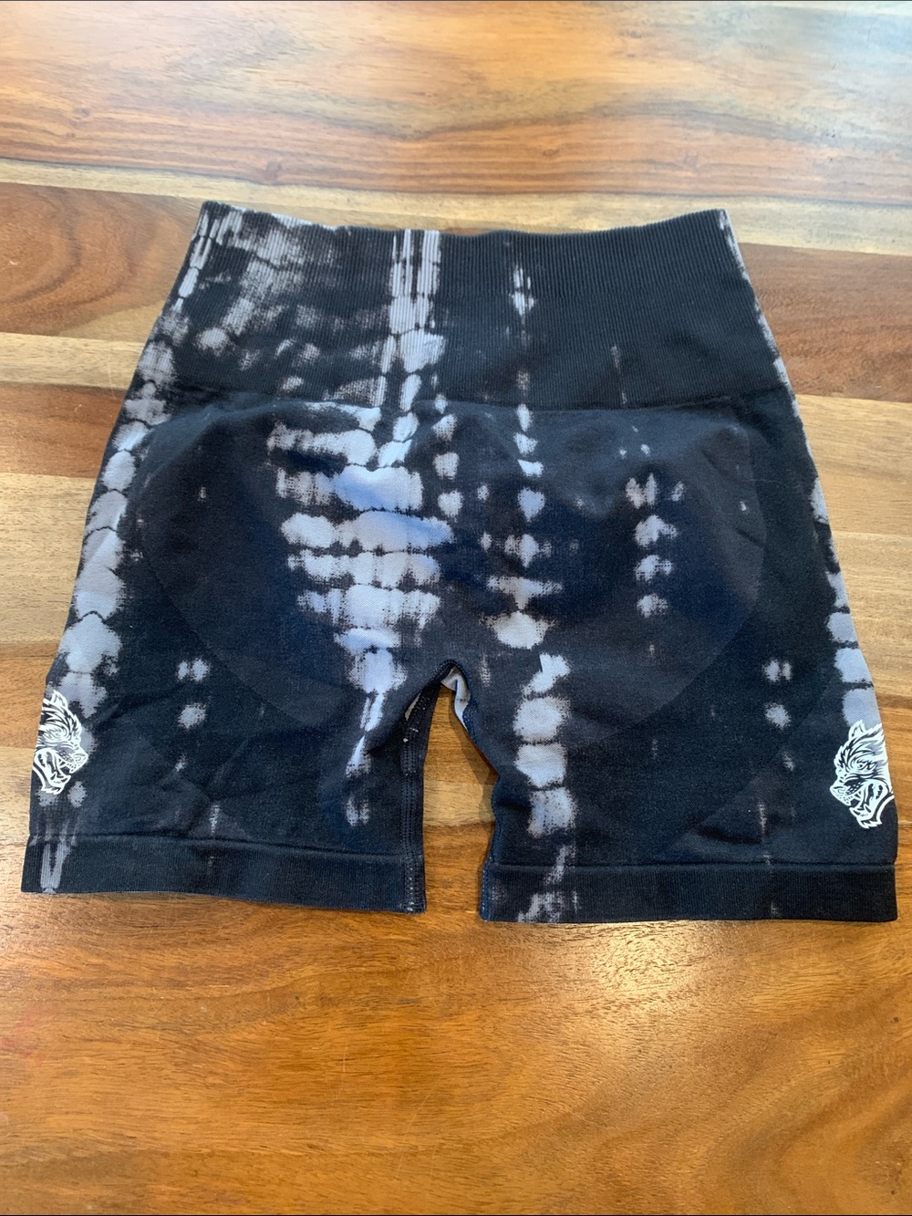 Darc Sport Black & Gray Tie-Dye Women’s Shorts